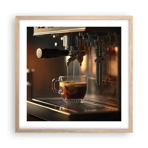 Een poster in een licht eiken lijst - Een sensuele mix - 50x50 cm