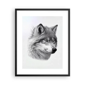 Poster in een zwarte lijst - Alfa – zonder twijfel - 40x50 cm