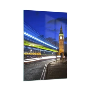 Schilderen op glas - Onder toeziend oog van Big Ben - 70x100 cm