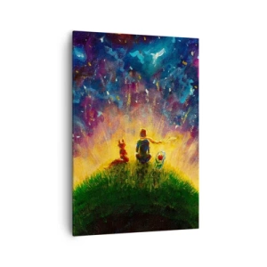 Schilderen op canvas - Liefde en vriendschap - de hele wereld - 70x100 cm