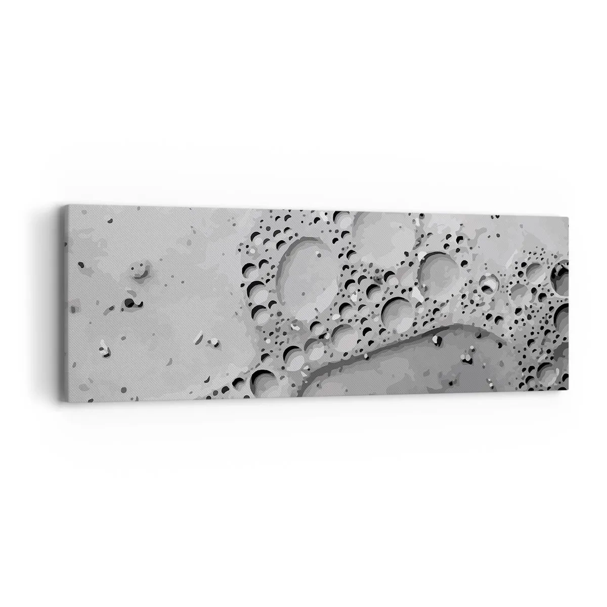 Schilderen op canvas - Schuimspoor - 90x30 cm
