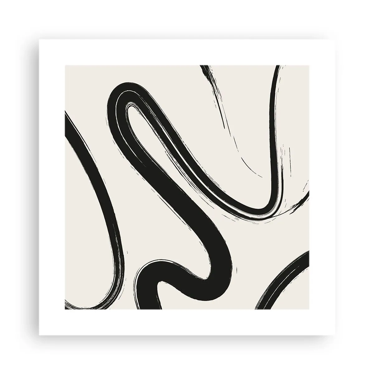 Poster - Zwart-wit eigenzinnigheid - 40x40 cm