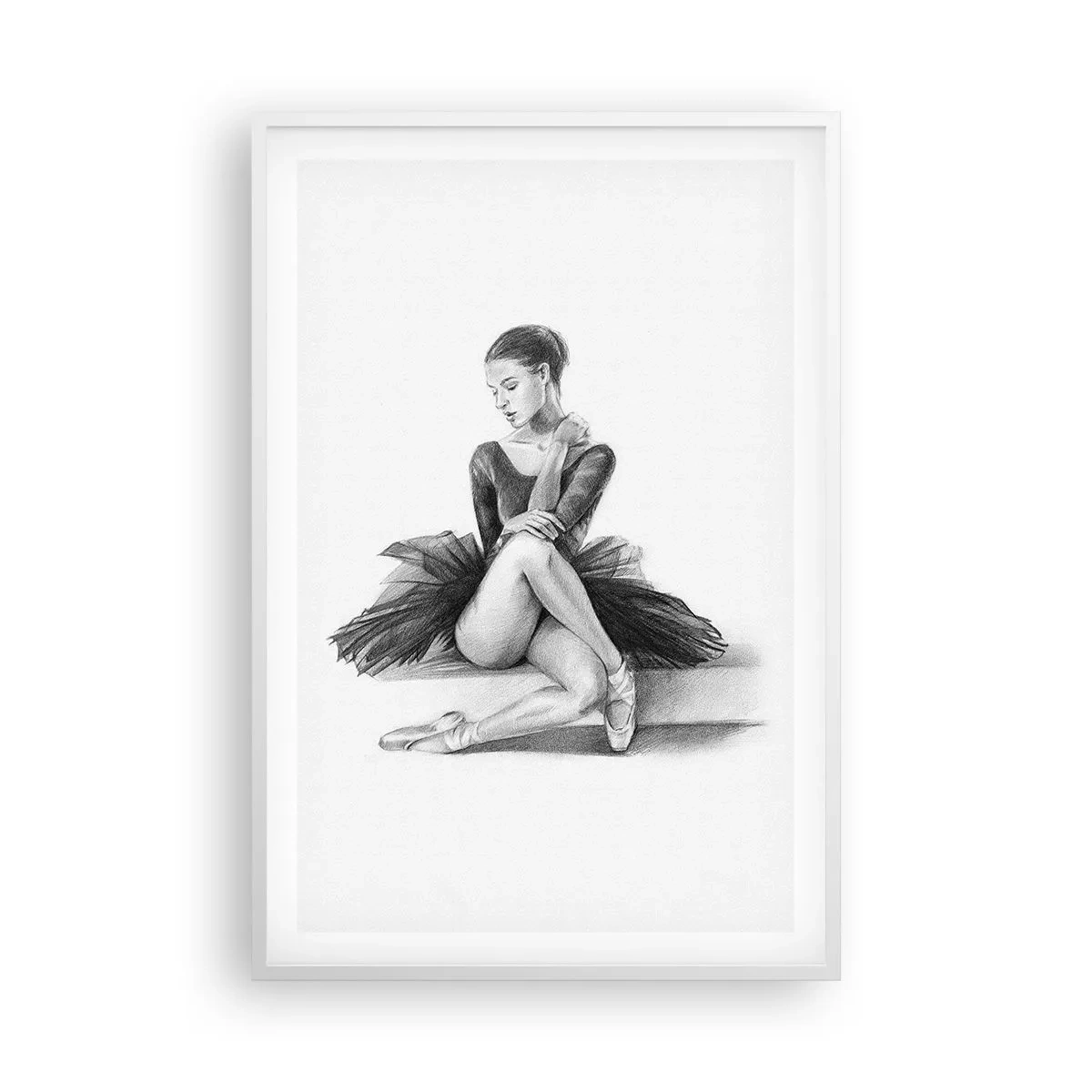 Poster in een witte lijst - Betoverd door de dans - 61x91 cm