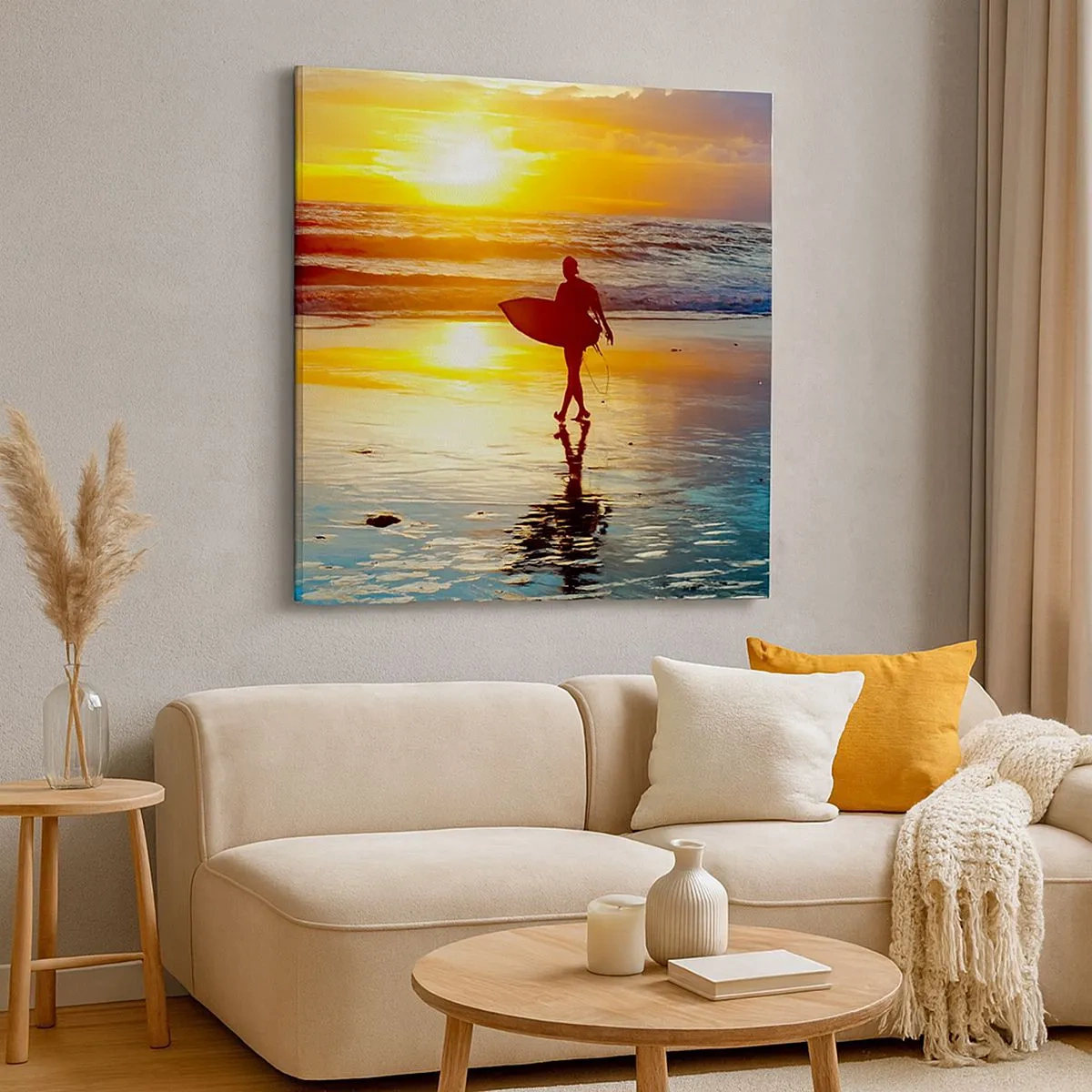 Schilderen op canvas - De terugkeer van de krijger - 30x30 cm