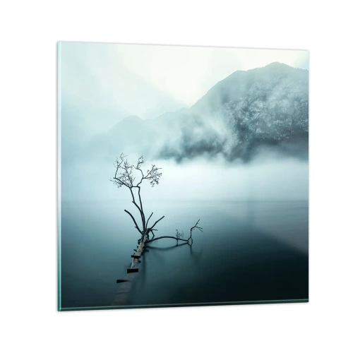Schilderen op glas - Van water en mist - 40x40 cm