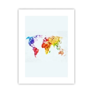 Poster - Alle kleuren van de wereld - 30x40 cm