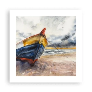 Poster - Rust aan de kust - 40x40 cm