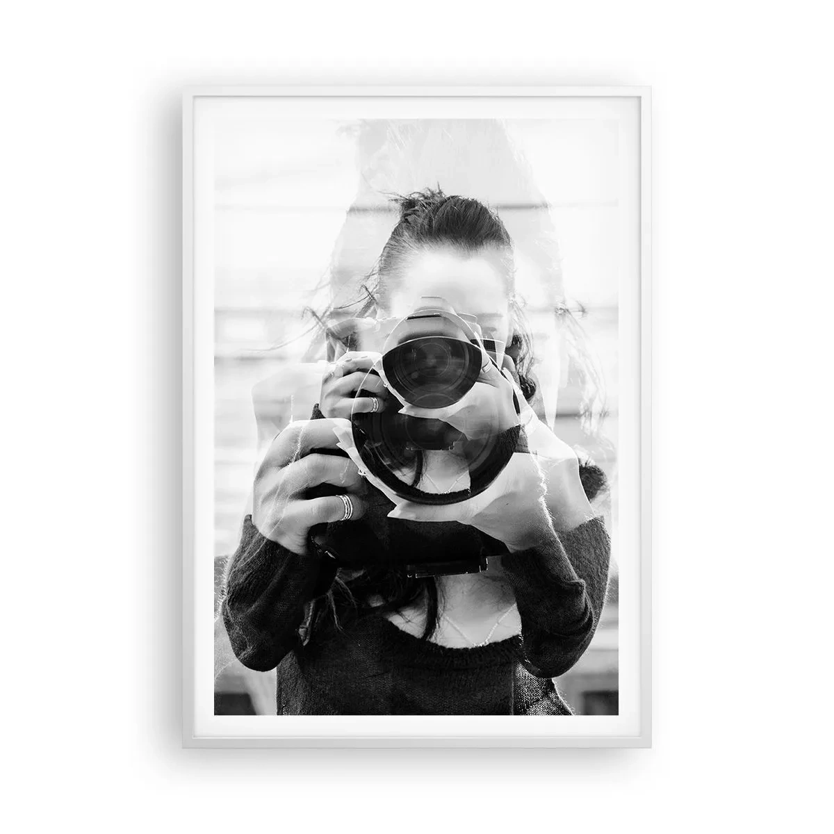 Poster in een witte lijst - Maker en materiaal - 70x100 cm