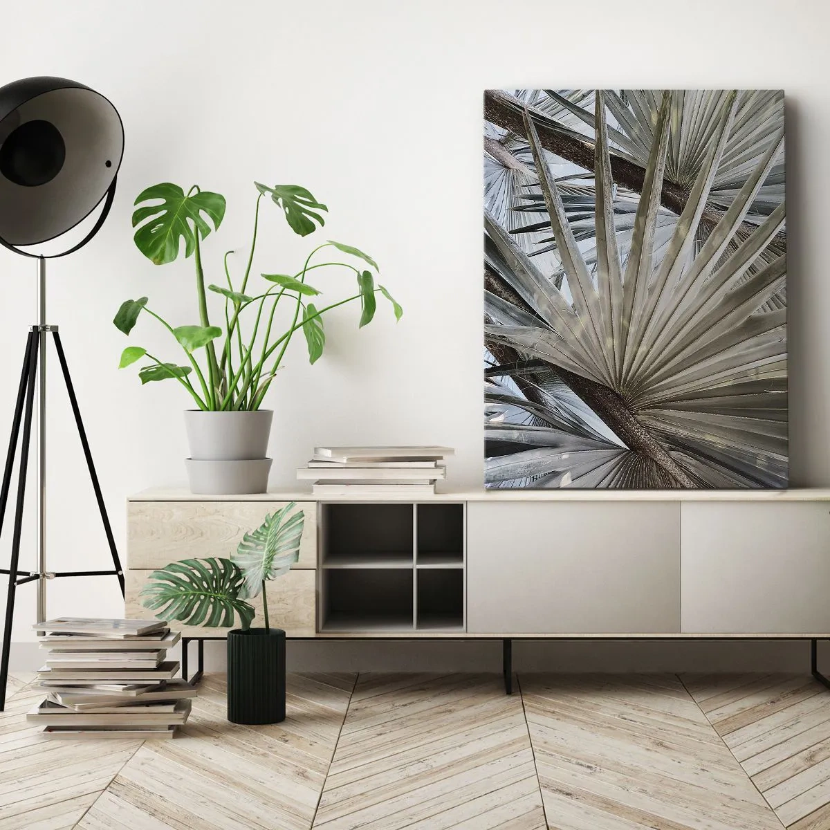 Schilderen op canvas - Fans in de tropen - 50x70 cm