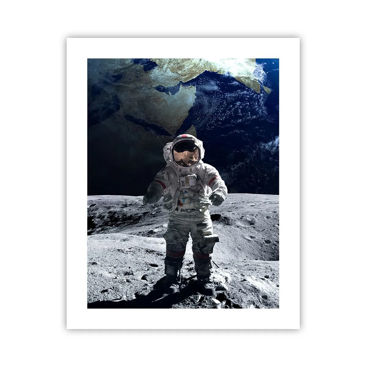 Poster - Groetjes van de maan - 40x50 cm