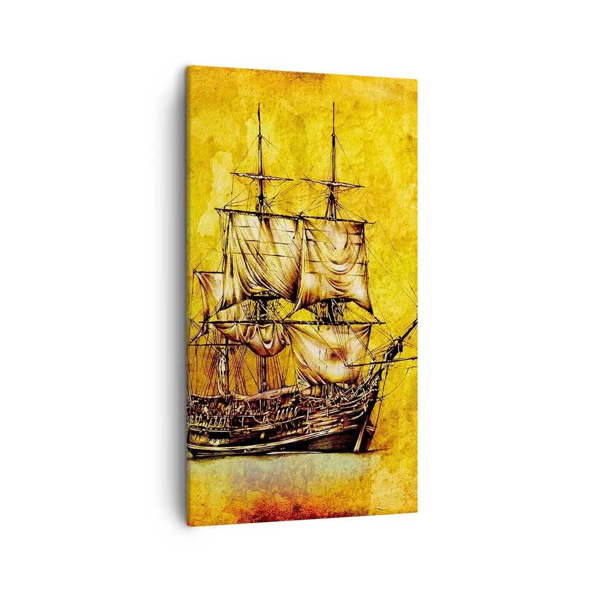 Schilderen op canvas - Richting Tortuga! - 45x80 cm