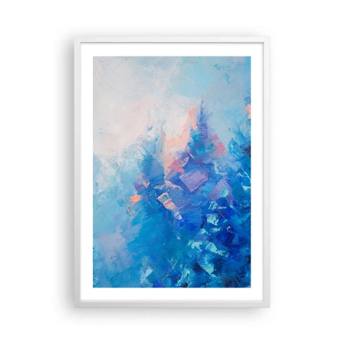 Poster in een witte lijst - Winter abstractie - 50x70 cm