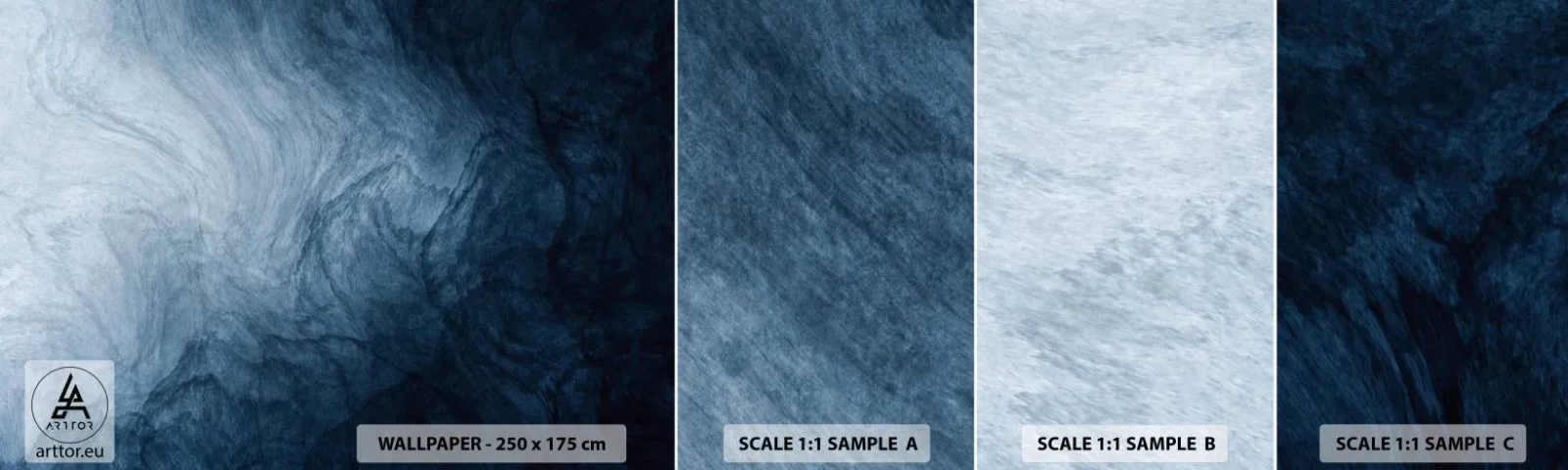 Fotobehang Staaltje Standard Eco - diep reiken - Abstractie, Deel, Moderne kunst - 100x30 cm