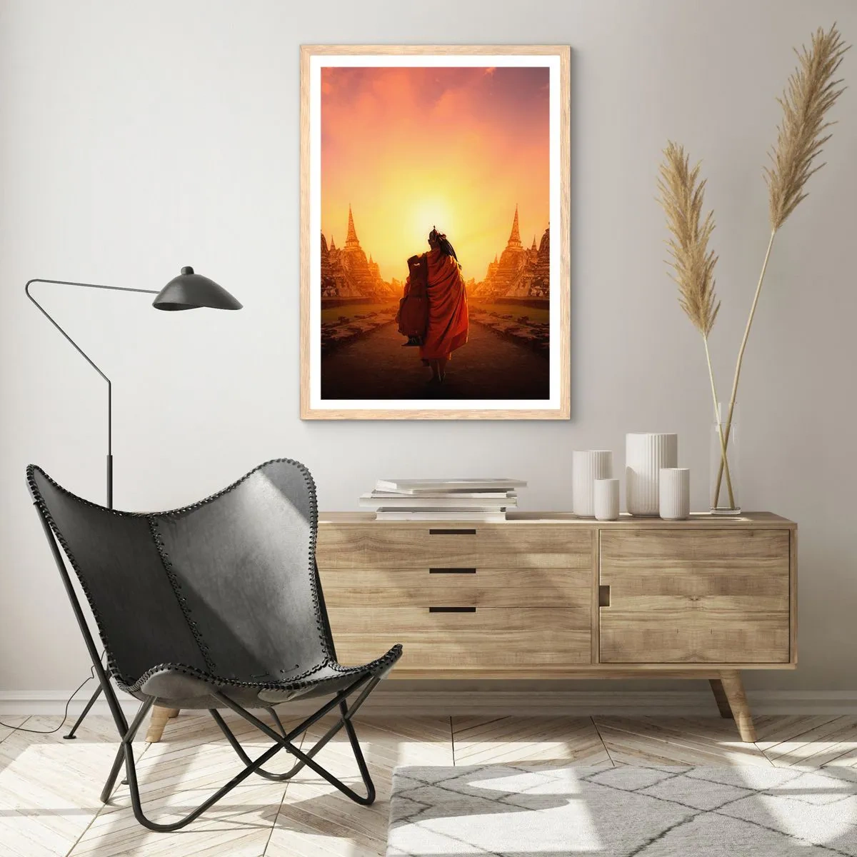 Een poster in een licht eiken lijst - In vrede voor de eeuwigheid - 40x50 cm