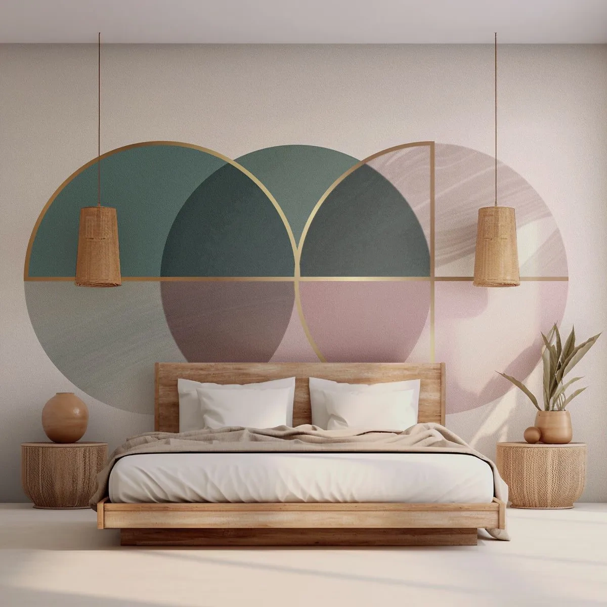 Zelfklevend Fotobehang Deluxe Sticker - Wiel voor wiel... - Abstractie, Deel, Modern patroon - 250x175 cm