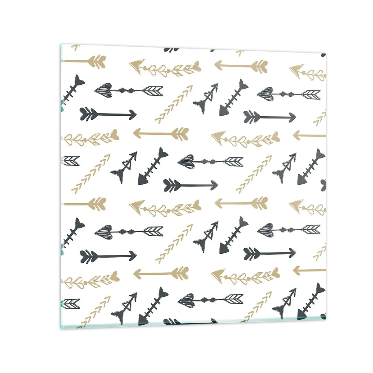 Schilderen op glas - De droom van de boogschutter - 40x40 cm