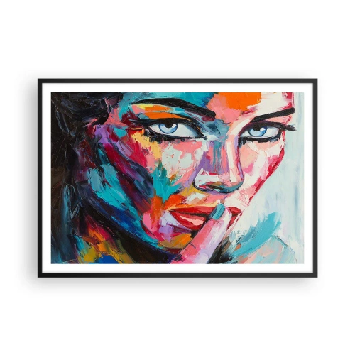 Poster in een zwarte lijst - Ons eerste geheim - 100x70 cm