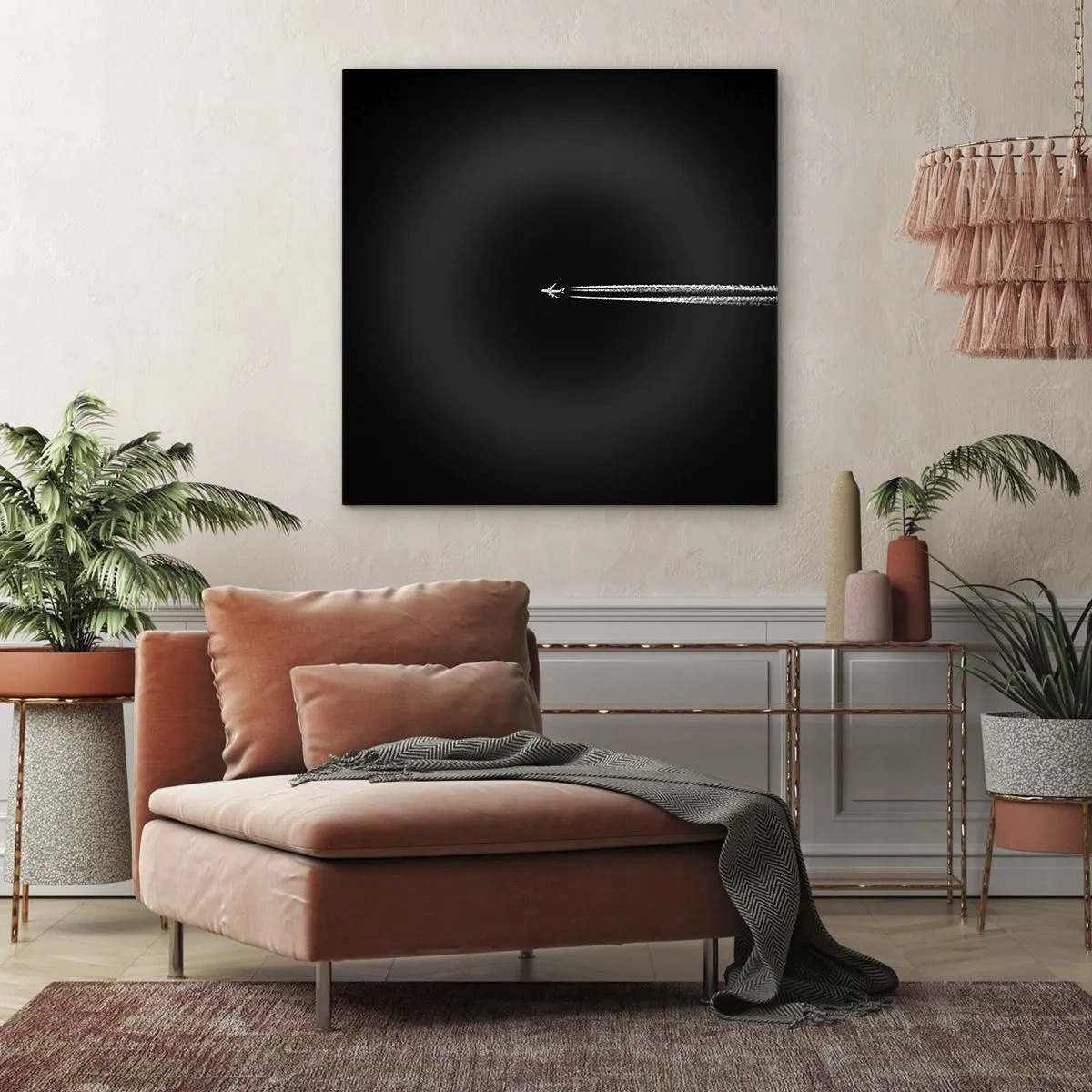 Schilderen op canvas - Naar een andere dimensie - 70x70 cm