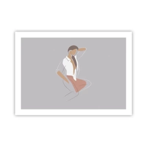 Poster - Omtrek van gracieusheid - 70x50 cm