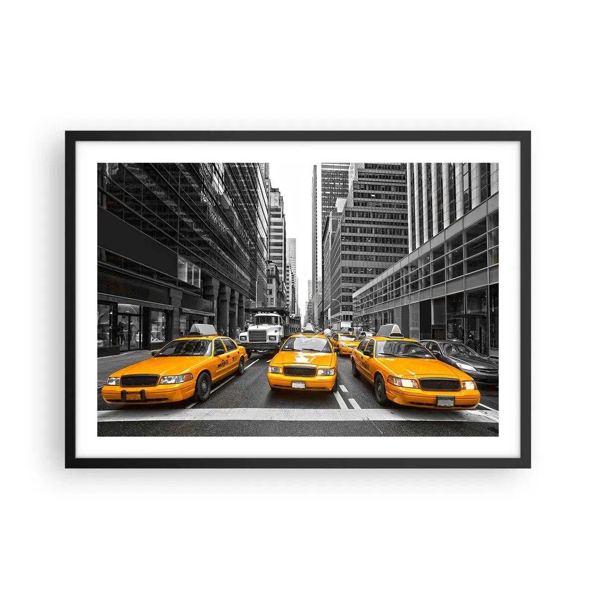 Poster in een zwarte lijst - Wij geven de stad de kleuren - 70x50 cm