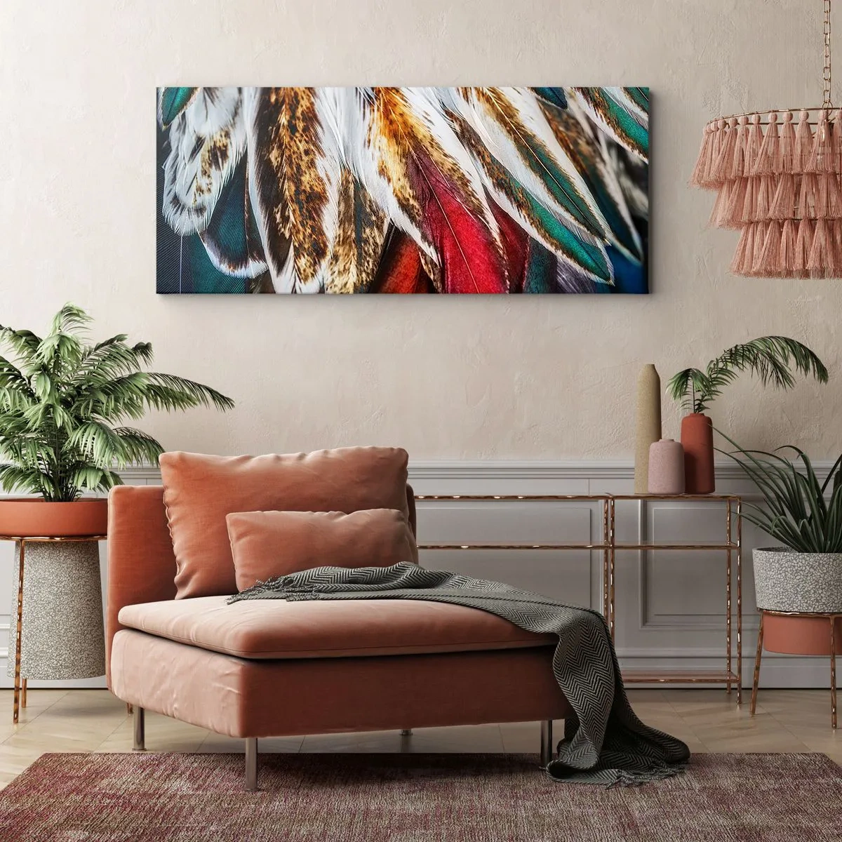 Schilderen op canvas - Geheimen van de vlucht - 140x50 cm