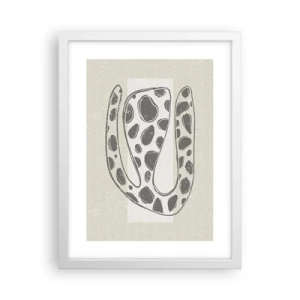Poster in een witte lijst - Een vreemd wezen - 30x40 cm