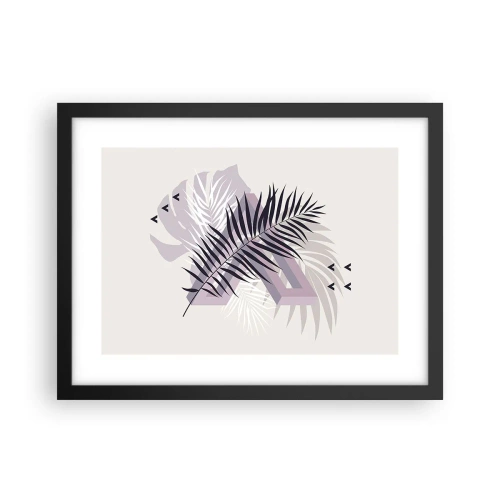 Poster in een zwarte lijst - De schaduw van de schaduw - 40x30 cm