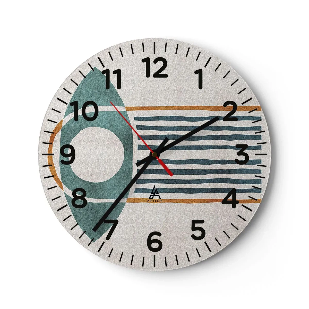 Wandklok - Klok - Tekens en rituelen - 40x40 cm