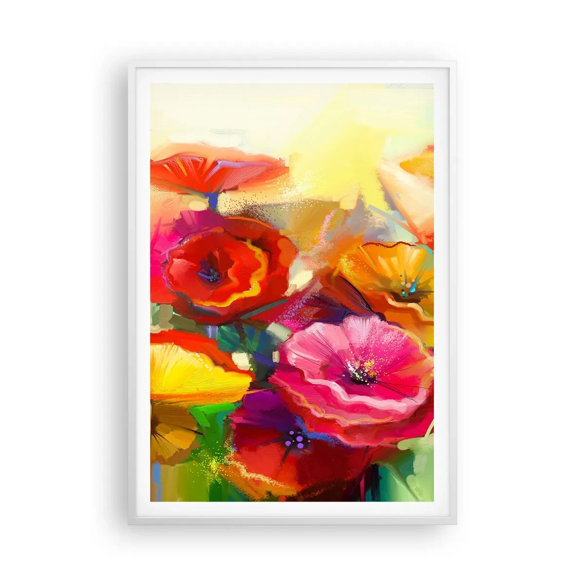 Poster in een witte lijst - Niet alleen rood - 70x100 cm