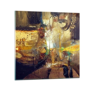Schilderen op glas - Koud, warmer, heet - 70x70 cm