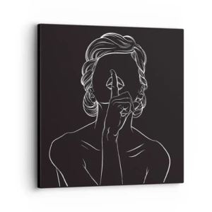 Schilderen op canvas - Schoonheid bloeit in stilte - 30x30 cm