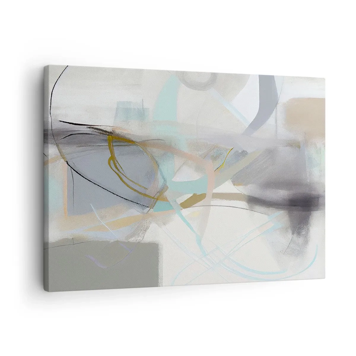 Schilderen op canvas - Mistige abstractie - 70x50 cm