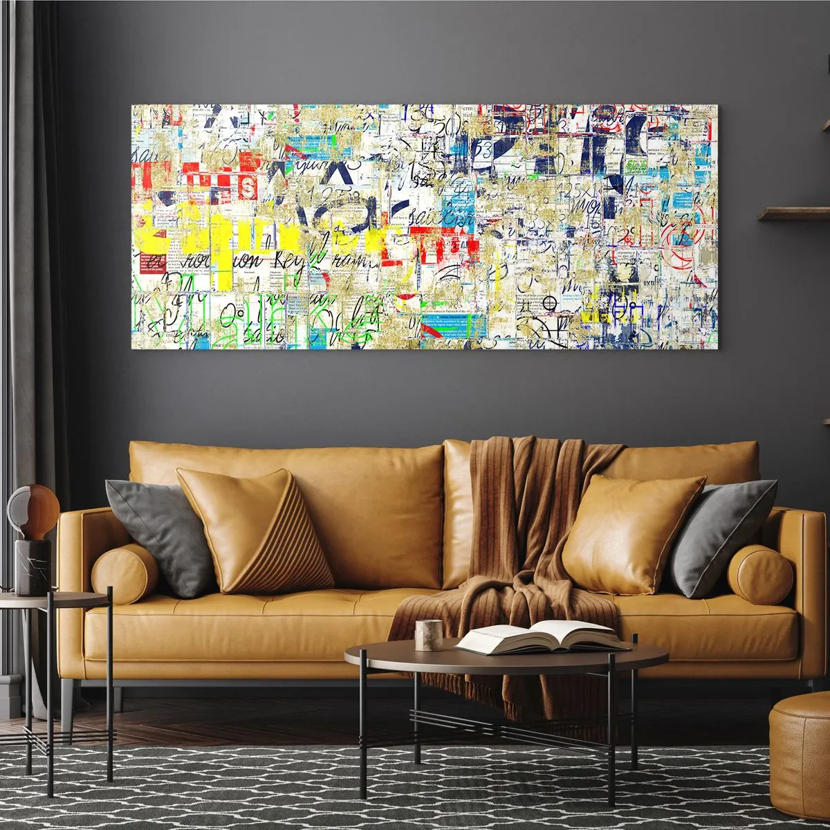 Schilderen op glas - Het is gewoon een lust voor het oog - 90x30 cm