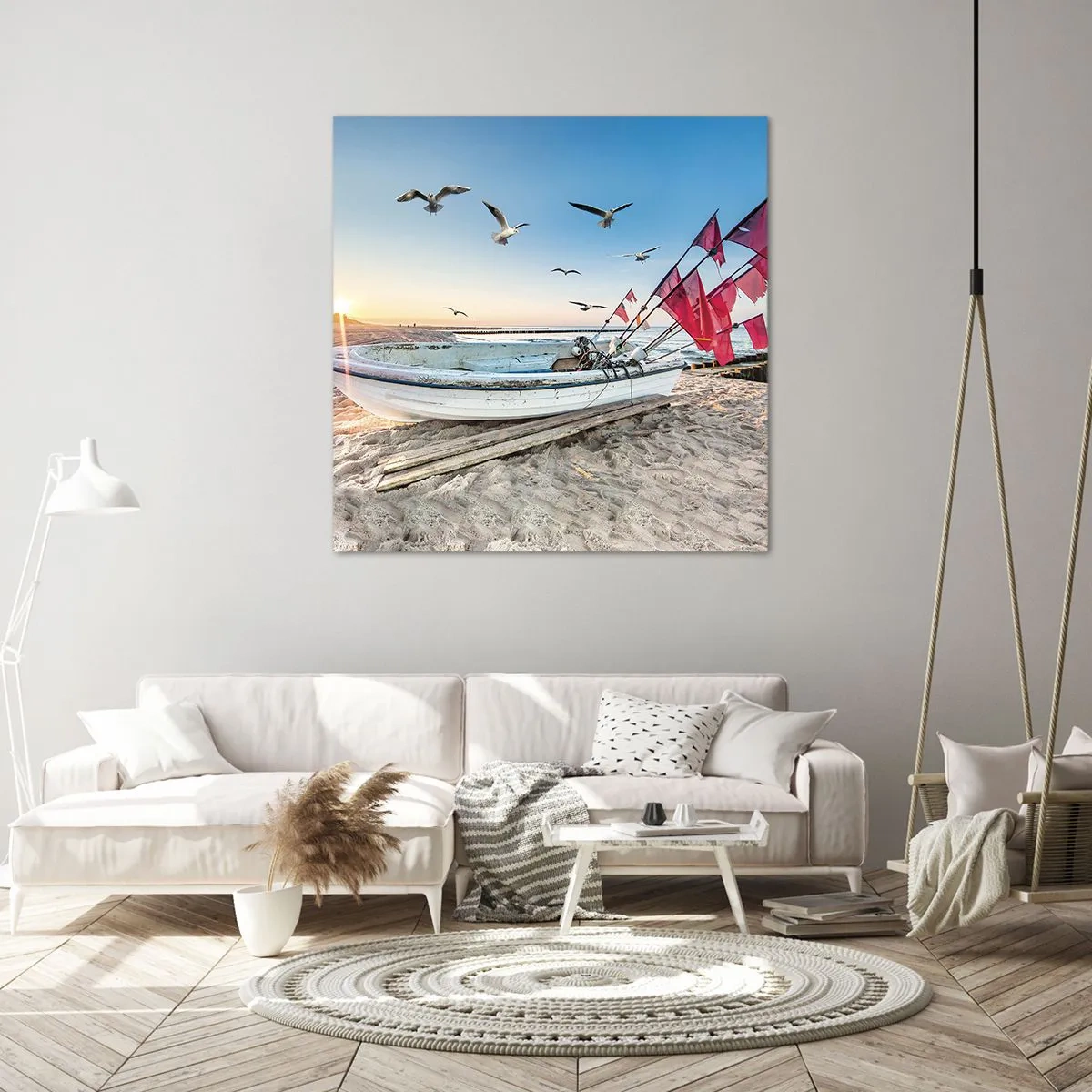 Schilderen op canvas - Een welverdiende rust - 70x70 cm