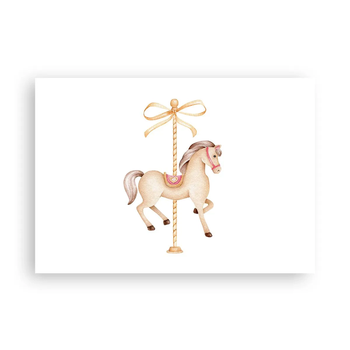 Poster - Een sierlijke draf - 100x70 cm