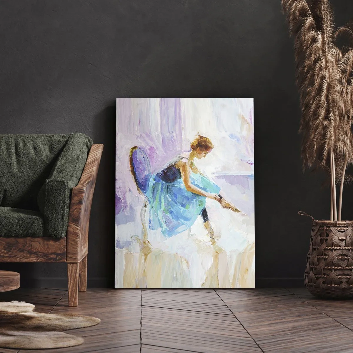 Schilderen op canvas - Onuitsprekelijke gratie, subtiele charme - 50x70 cm