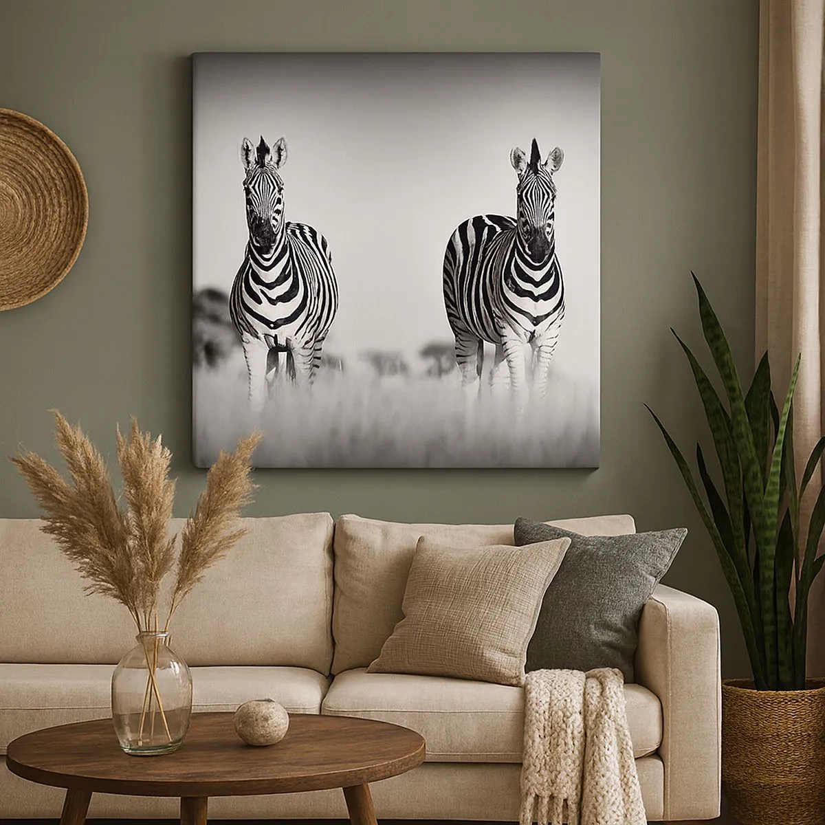 Schilderen op canvas - Toch is de wereld zwart-wit - 30x30 cm