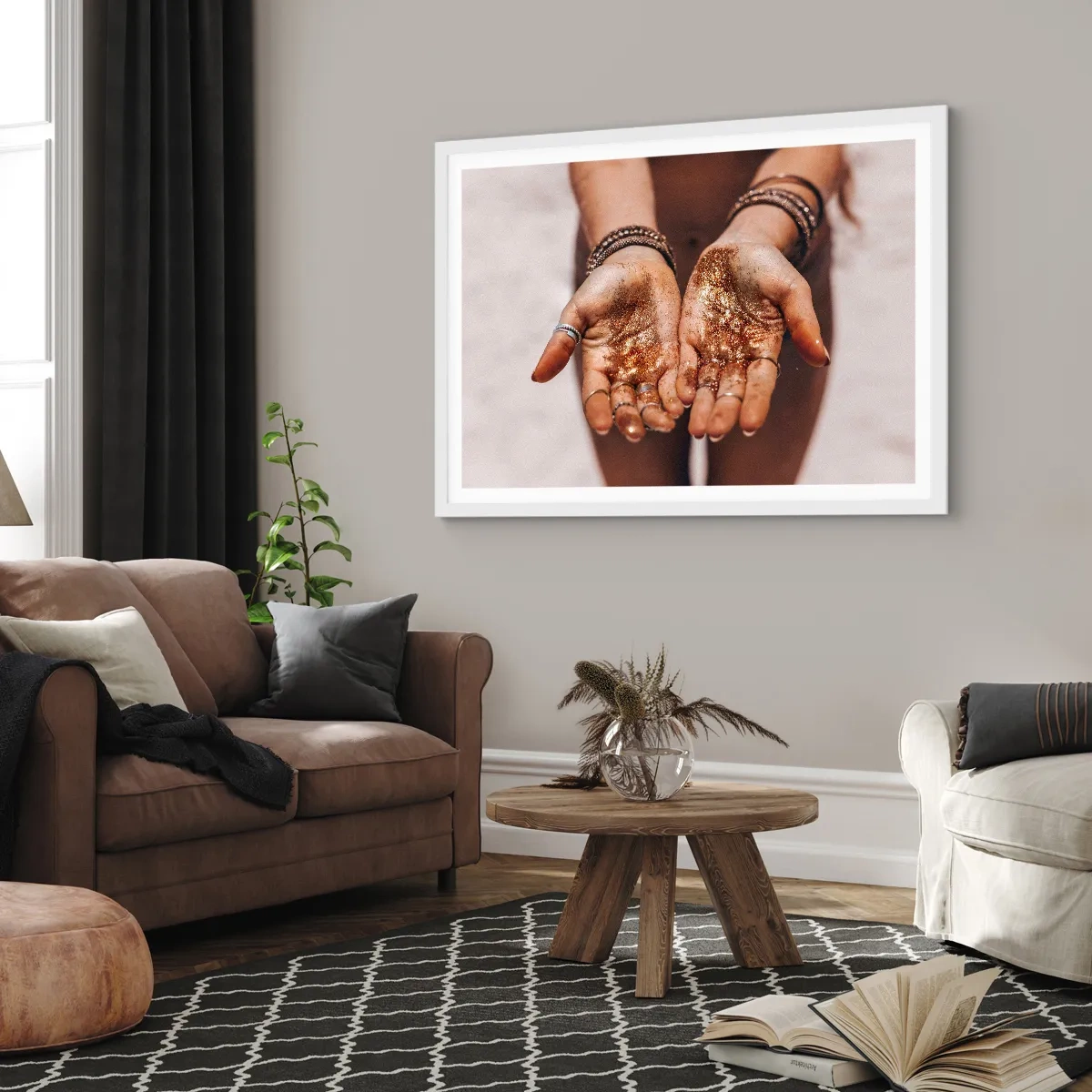 Poster in een witte lijst - Een cadeau voor jou - 40x30 cm