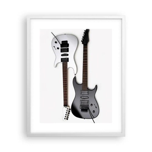 Poster in een witte lijst - Harmonie van vormen - 40x50 cm