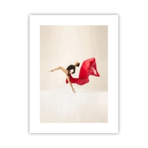 Poster - rood en zwart - 30x40 cm