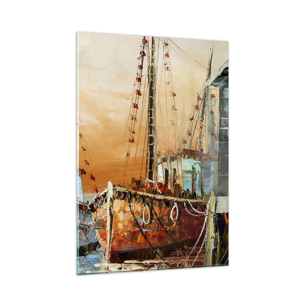 Schilderen op glas - Een vreedzame terugkeer - 50x70 cm