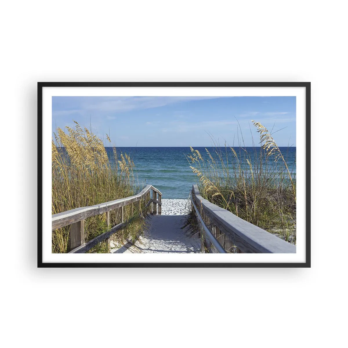 Poster in een zwarte lijst - In de zon, in de wind - 91x61 cm