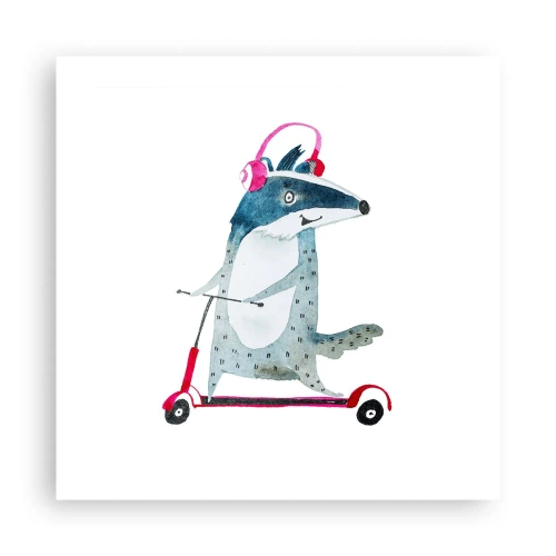 Poster - Badger vreugde - 50x50 cm