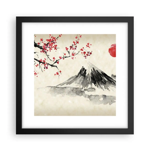 Poster in een zwarte lijst - Houd van Japan - 30x30 cm