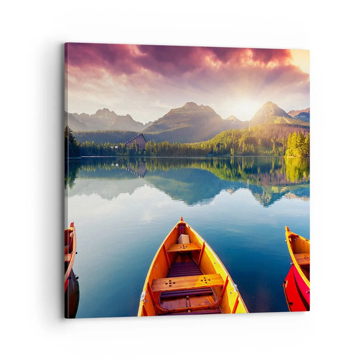 Schilderen op canvas - Niets tegen de natuur - 70x70 cm