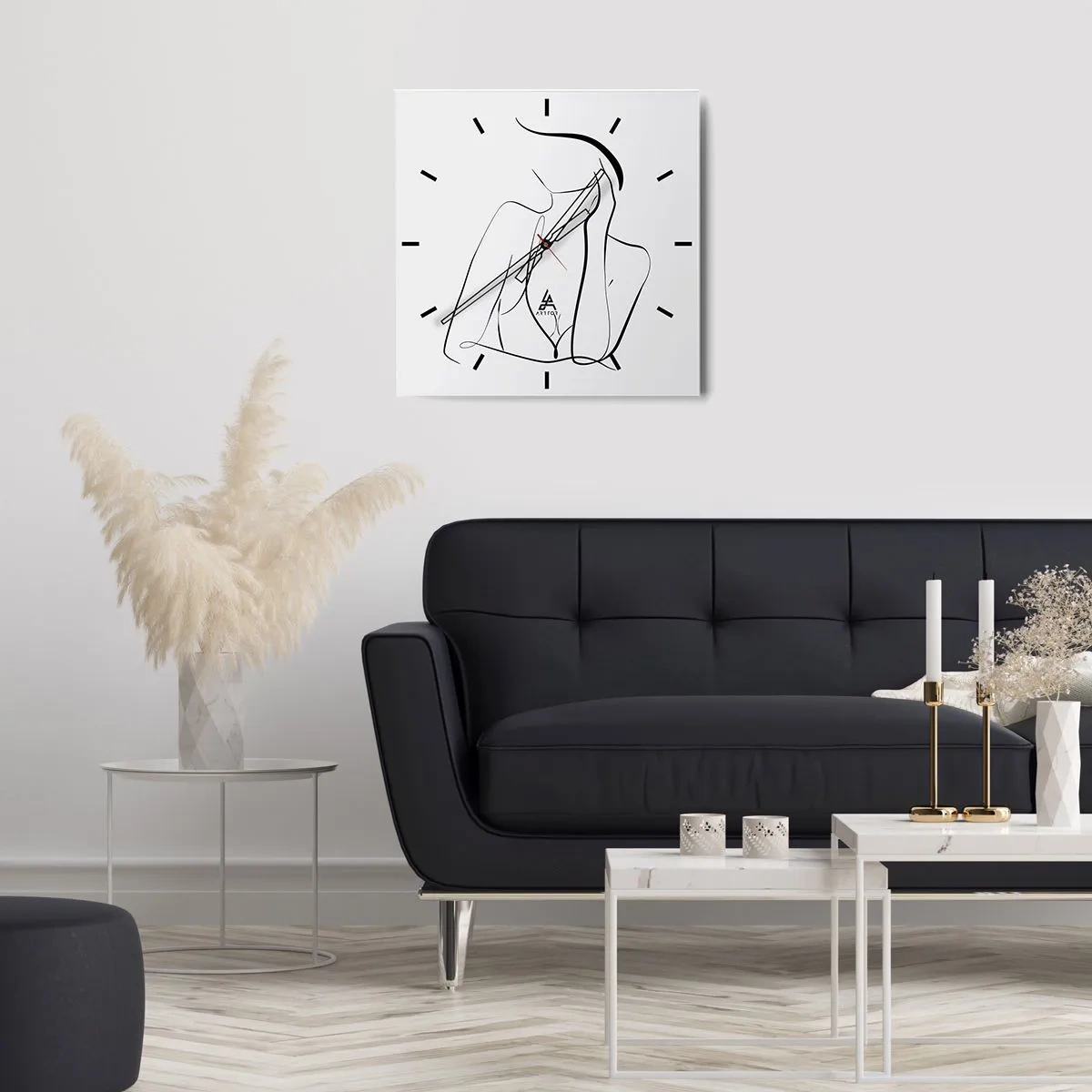 Wandklok - Klok - Op de golf van dromen - 30x30 cm