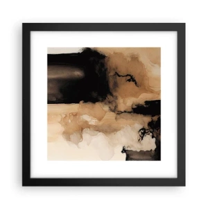 Poster in een zwarte lijst - Intrigerende abstractie - 30x30 cm