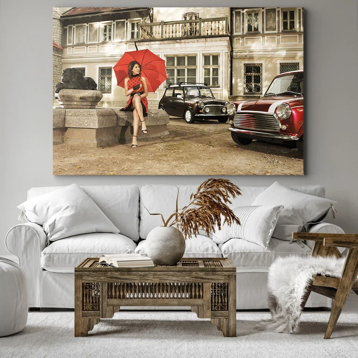Schilderen op canvas - Een sentimentele mini-reis - 120x80 cm