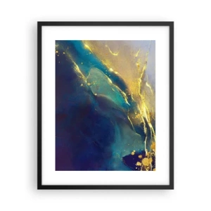 Poster in een zwarte lijst - De gouden poel - 40x50 cm