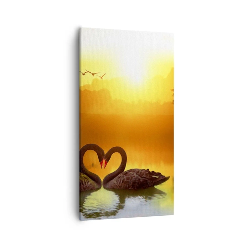 Schilderen op canvas - Alles gaat samen - 55x100 cm